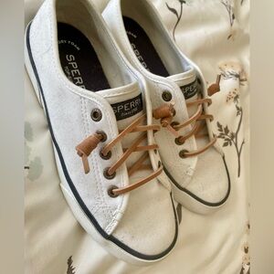 Sperry sneakers, worn once, size 5